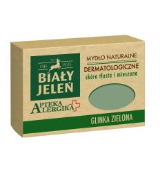 Biały Jeleń mydło dermatologiczne z glinką zieloną Apteka Alergika 125 g