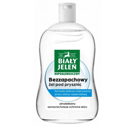 Żel pod prysznic bezzapachowy Hipoalergiczny Biały Jeleń 500ml