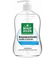 Mydło w płynie bezzapachowe Hipoalergiczny Biały Jeleń 300ml