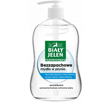 Mydło w płynie bezzapachowe Hipoalergiczny Biały Jeleń 300ml