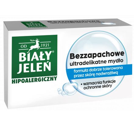 Mydło glicerynowe bezzapachowe Hipoalergiczny Biały Jeleń 100g