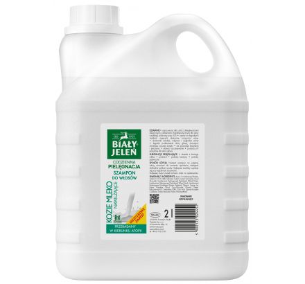 Szampon do włosów Kozie mleko BIAŁY JELEŃ - zapas 2l