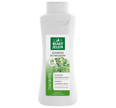 Szampon do włosów chlorofil włosy przetłuszczające się BIAŁY JELEŃ 500 ml