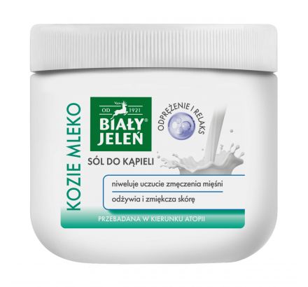 Sól do kąpieli Kozie mleko BIAŁY JELEŃ 500g