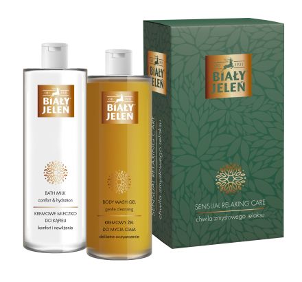 Zestaw Chwila Zmysłowego Relaksu BIAŁY JELEŃ (400ml+400ml)
